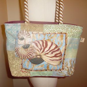 NWT Paul Brent‎ Seashell Coral Beach Cruise Summer Travel Shoulder Bag Purse